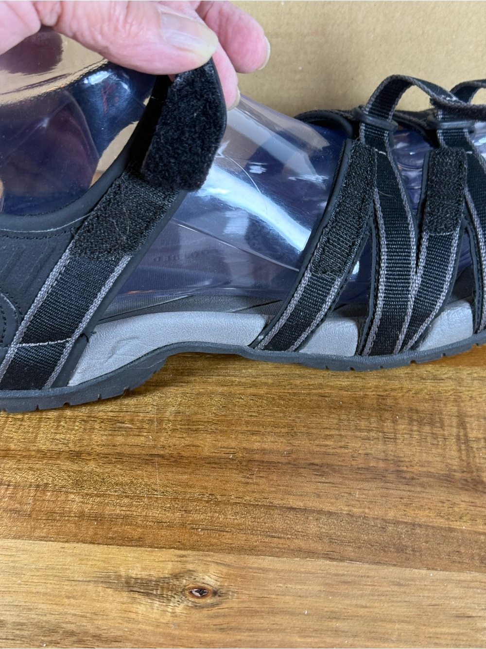 Teva Tirra Water Hiking Sandals Black/Purple Size 9 - Picture 4 of 13